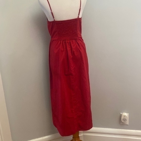 Express Red Button Dress - Picture 5 of 5